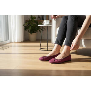 Paul Mayer‎ Candy Suede Ballet Flat -Size 7B -NIB